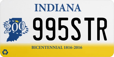 IN license plate 995STR