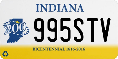 IN license plate 995STV