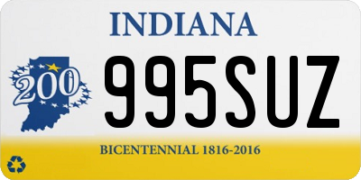 IN license plate 995SUZ