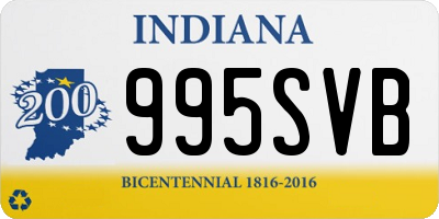 IN license plate 995SVB