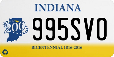 IN license plate 995SVO