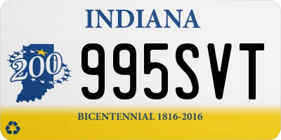 IN license plate 995SVT