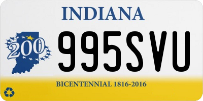 IN license plate 995SVU