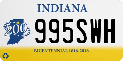 IN license plate 995SWH