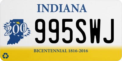 IN license plate 995SWJ