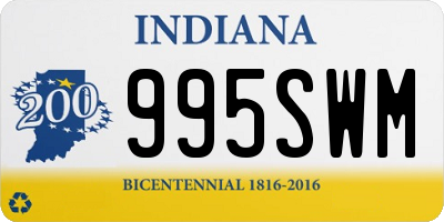 IN license plate 995SWM