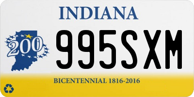 IN license plate 995SXM