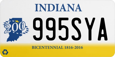IN license plate 995SYA