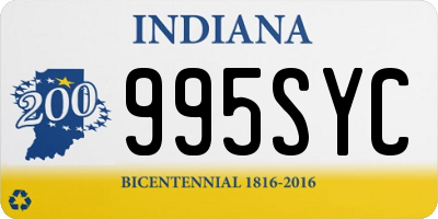 IN license plate 995SYC