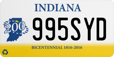 IN license plate 995SYD