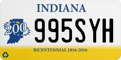 IN license plate 995SYH