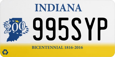 IN license plate 995SYP