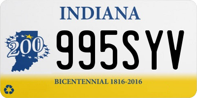 IN license plate 995SYV