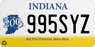 IN license plate 995SYZ