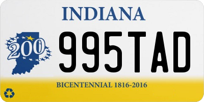 IN license plate 995TAD