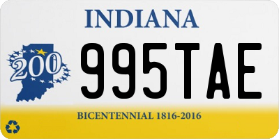 IN license plate 995TAE