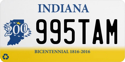 IN license plate 995TAM