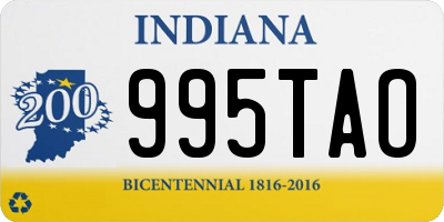 IN license plate 995TAO