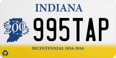 IN license plate 995TAP