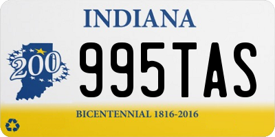 IN license plate 995TAS