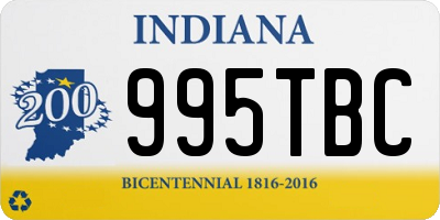 IN license plate 995TBC