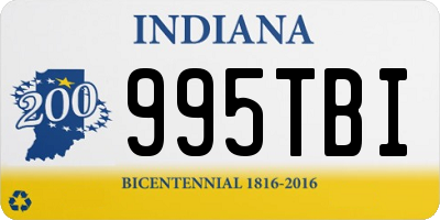 IN license plate 995TBI