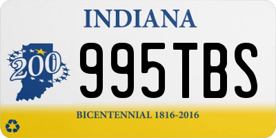 IN license plate 995TBS