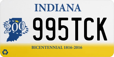 IN license plate 995TCK