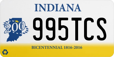 IN license plate 995TCS