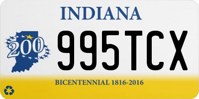 IN license plate 995TCX