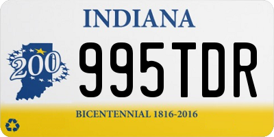 IN license plate 995TDR