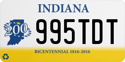 IN license plate 995TDT