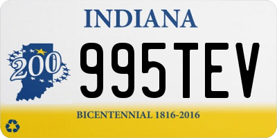 IN license plate 995TEV