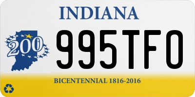 IN license plate 995TFO