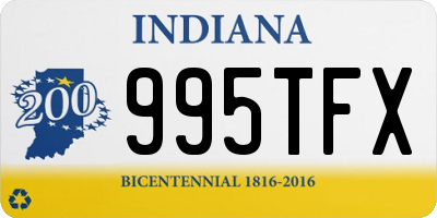 IN license plate 995TFX