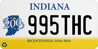 IN license plate 995THC