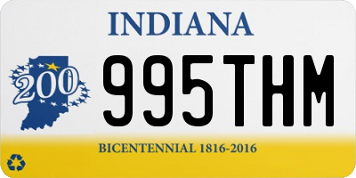 IN license plate 995THM