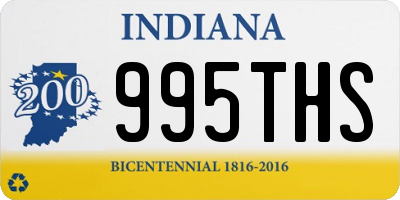 IN license plate 995THS