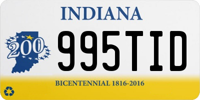 IN license plate 995TID