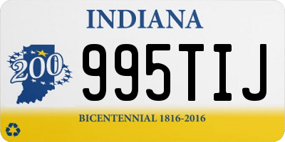 IN license plate 995TIJ