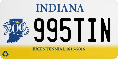 IN license plate 995TIN