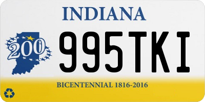 IN license plate 995TKI