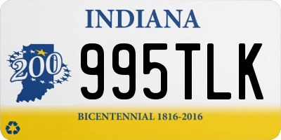 IN license plate 995TLK