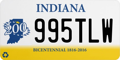 IN license plate 995TLW