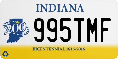 IN license plate 995TMF