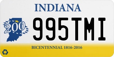 IN license plate 995TMI