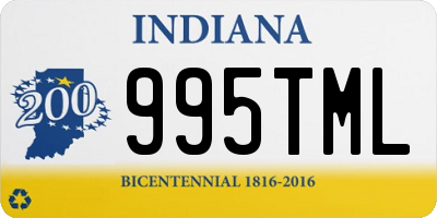 IN license plate 995TML