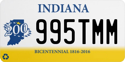 IN license plate 995TMM