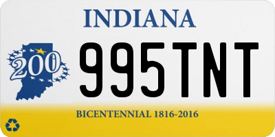 IN license plate 995TNT