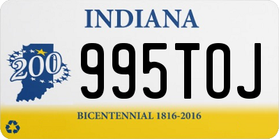 IN license plate 995TOJ